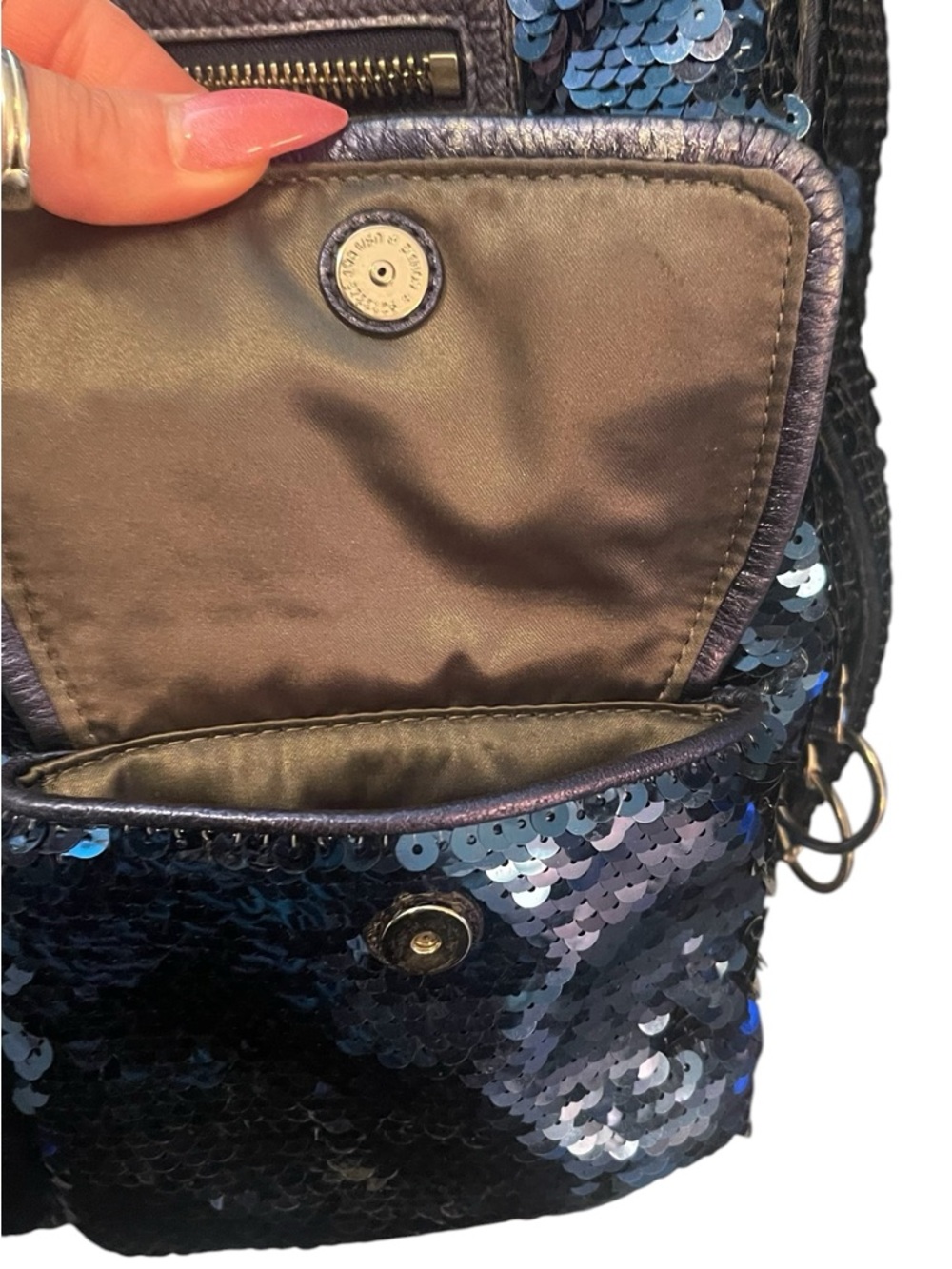 EUC Vintage Coach Poppy Sequin Spotlight Backpack Limited Edition - Picture 7 of 16